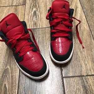Air Jordan 1 Low - BG Gym Red Black
